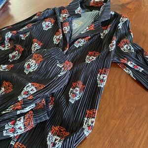 Dressed in la la. Long Sleeve Plissé Set Tigress